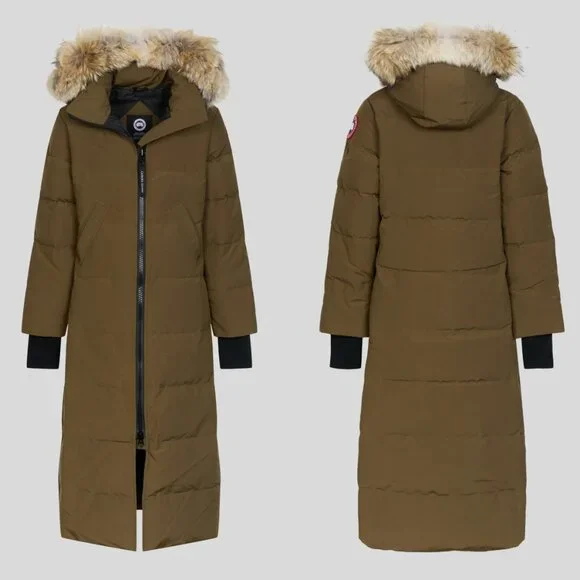 Canada Goose Mystique Parka with Fur Trim Hood in Military Green – Like New - Picture 14 of 16